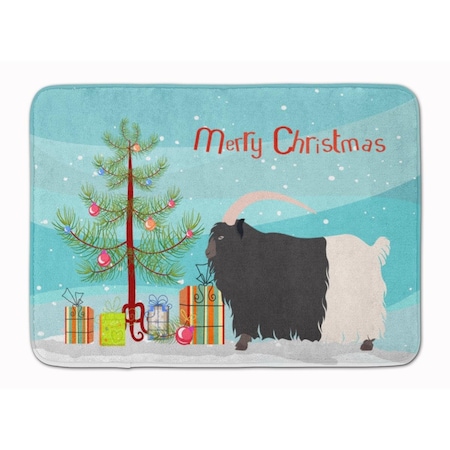 Carolines Treasures Welsh Black-Necked Goat Christmas Machine Washable Memory Foam Mat BB9254RUG